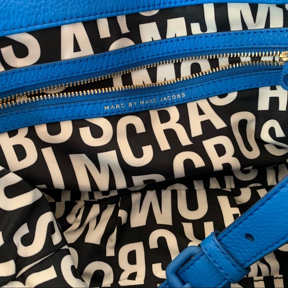 Authentic Marc By Mark Jacobs Blue Leather Bag - Picture 11 of 12